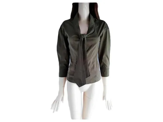 Yves Saint Laurent Tops Caqui 