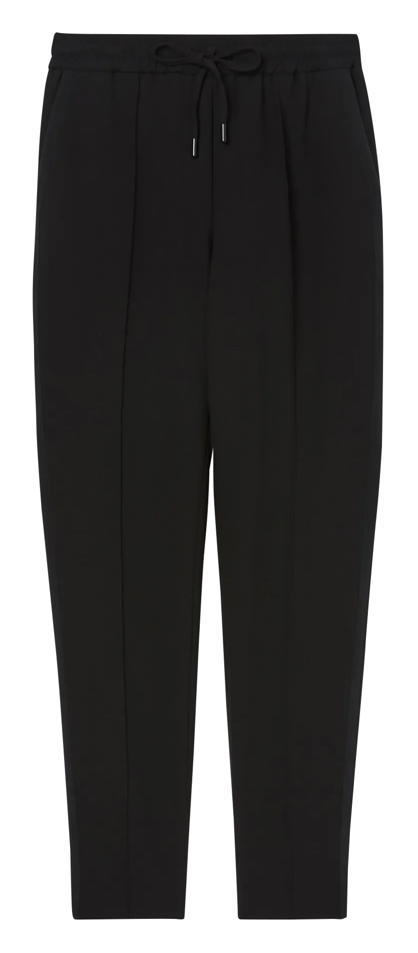 ZAPA PIEL  PANTALóN RECTO DE TALLE ALTO EN NEGRO