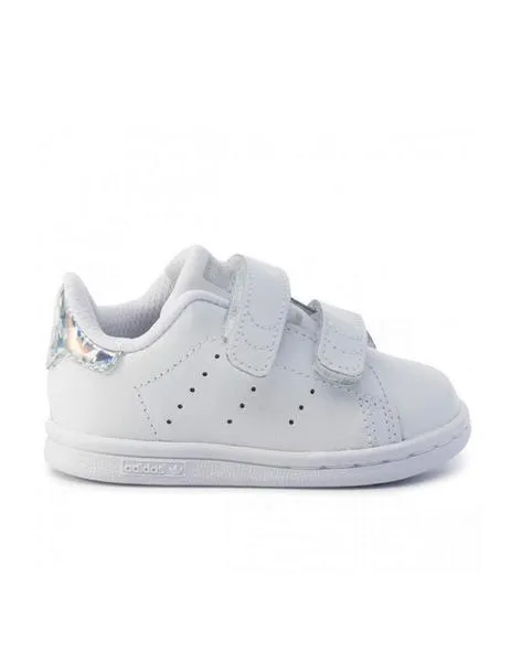 Zapatillas de Niño ADIDAS STAN SMITH PLATA BRILLO