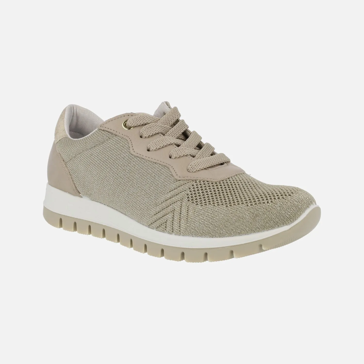 ZAPATILLAS DEPORTIVAS PARA MUJER EN COMBINADO TAUPE  ORO