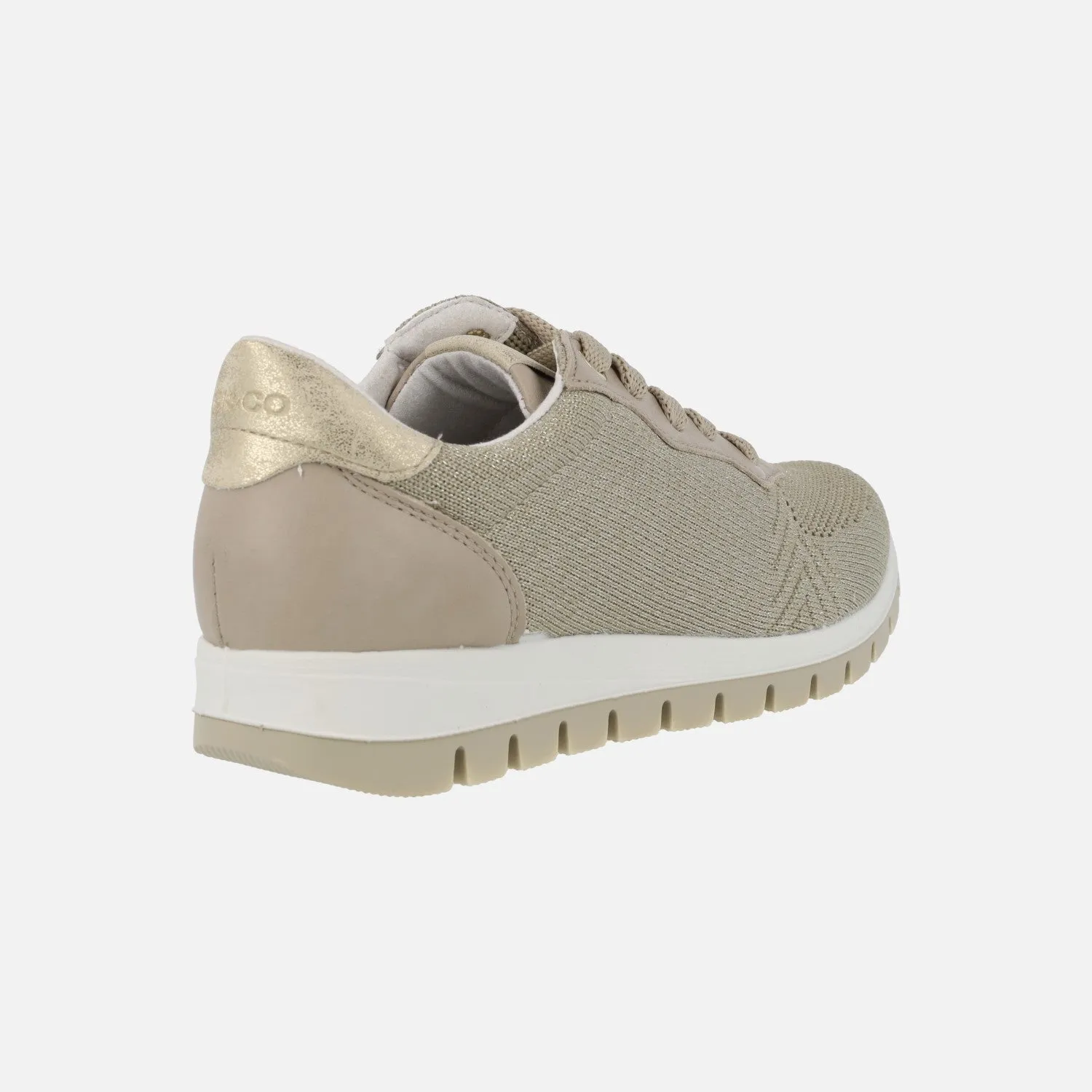 ZAPATILLAS DEPORTIVAS PARA MUJER EN COMBINADO TAUPE  ORO