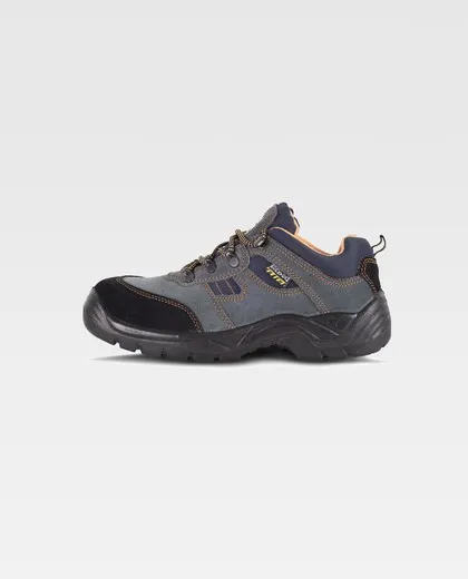 Zapato de serraje con cordones Tipo treking Gris