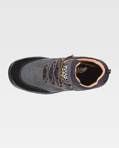 Zapato de serraje con cordones Tipo treking Gris