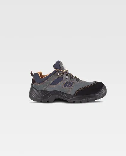 Zapato de serraje con cordones Tipo treking Gris
