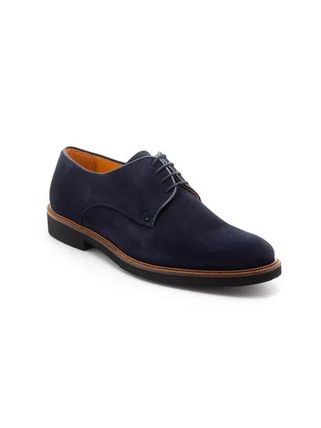 zapato esteve serraje azul para hombre