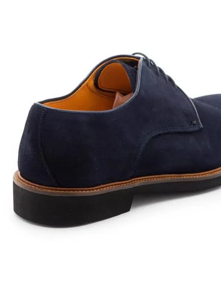 zapato esteve serraje azul para hombre