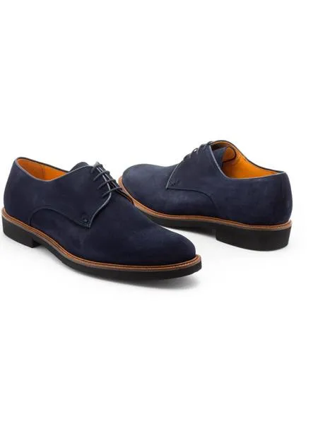 zapato esteve serraje azul para hombre