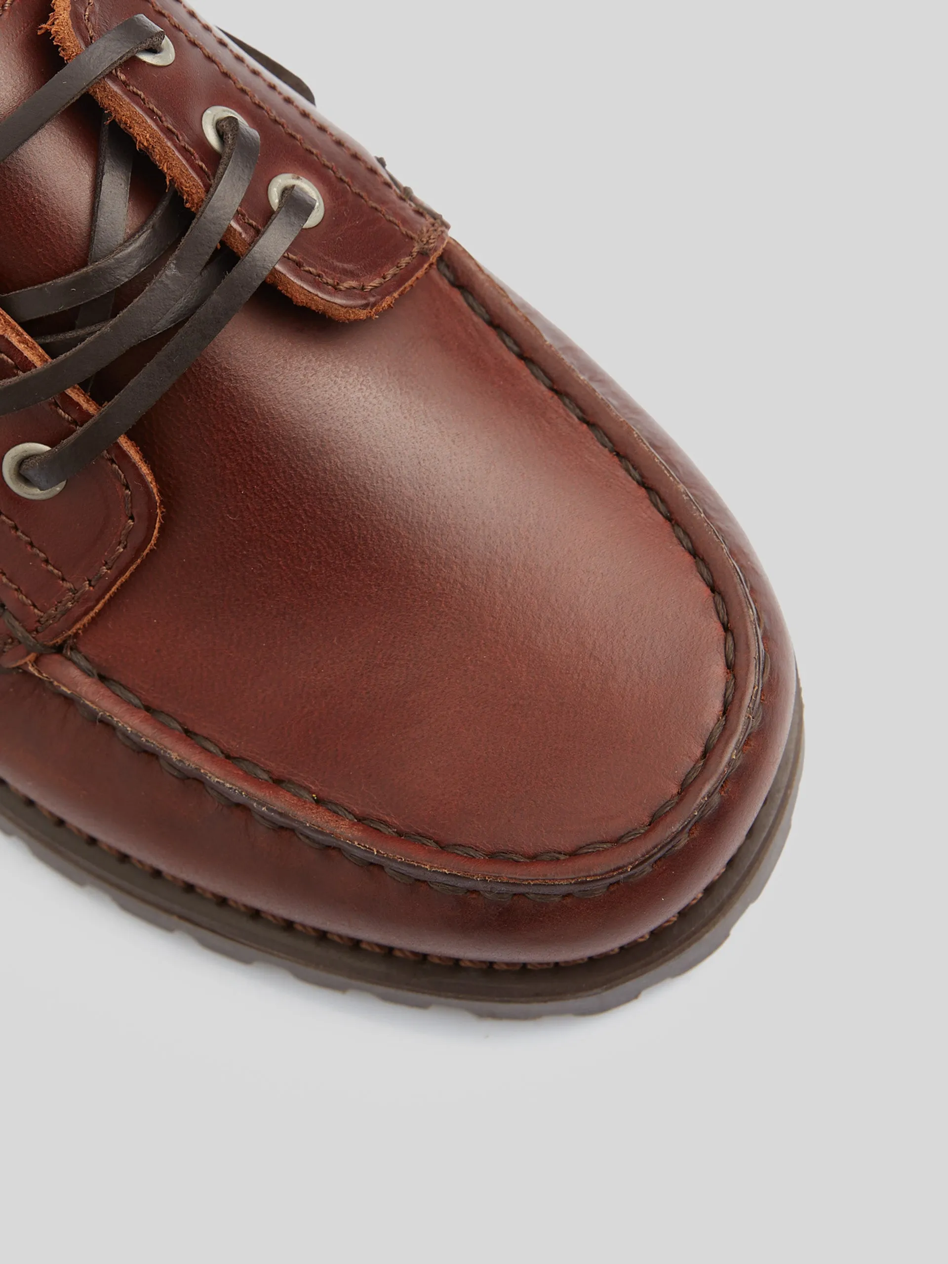 Zapato sport kids nautico piel marron