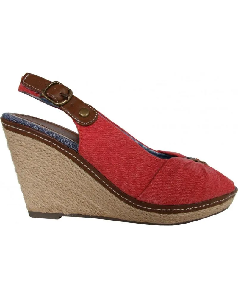 Zapatos de cuña de Mujer REFRESH 62041 JEANS ROJO JEANS  ROJO