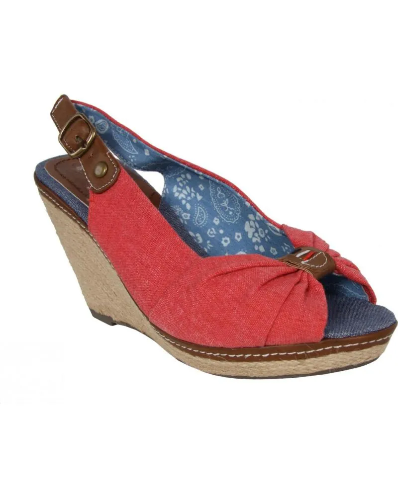 Zapatos de cuña de Mujer REFRESH 62041 JEANS ROJO JEANS  ROJO