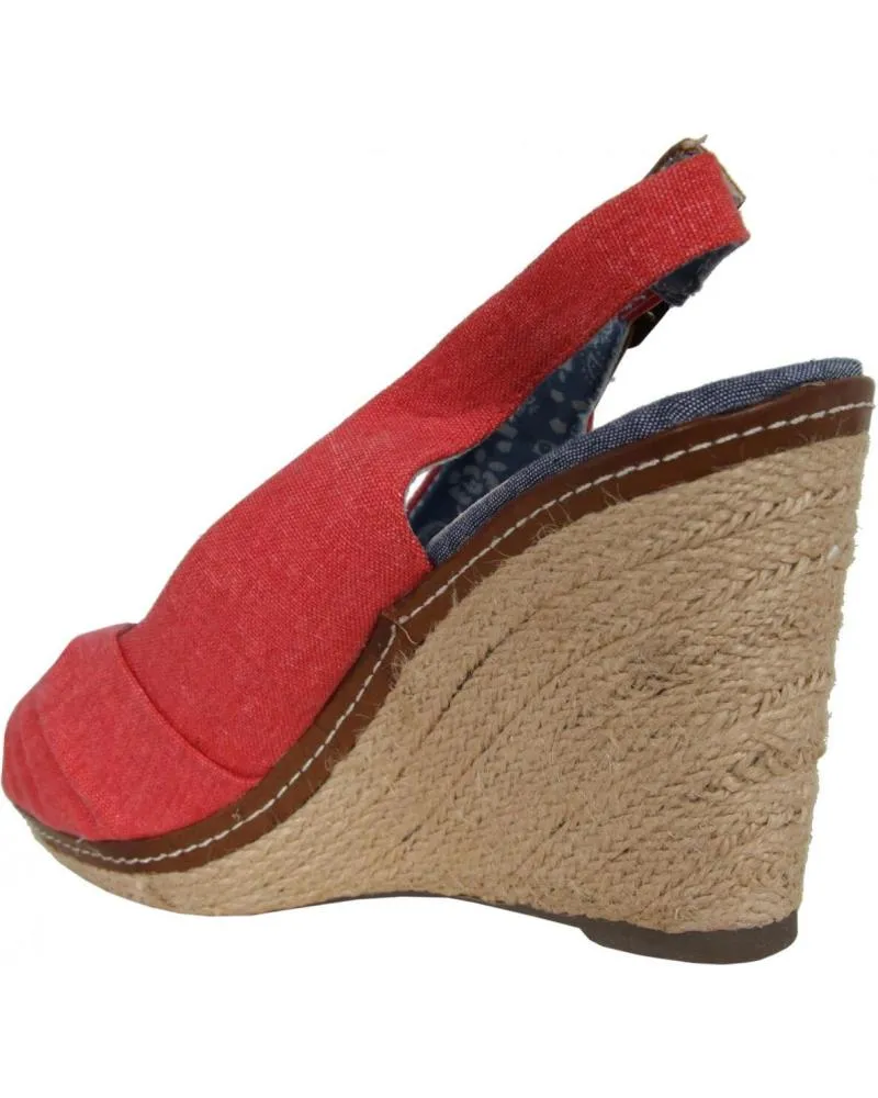 Zapatos de cuña de Mujer REFRESH 62041 JEANS ROJO JEANS  ROJO