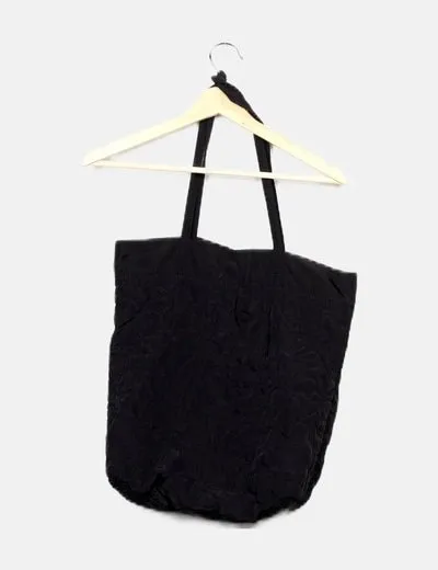 Zara Bolso shopper acolchado negro