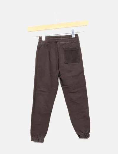 Zara Pantalón deportivo gris