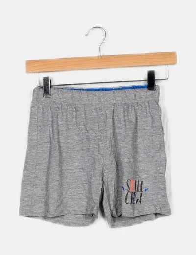 Zara Short gris estampado
