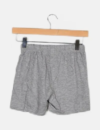 Zara Short gris estampado