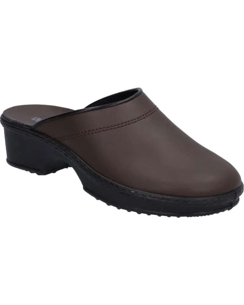 Zuecos WESTLAND  de Mujer ADRIEN PIEL  MARRON